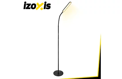LED stojąca lampka ściemniana 180 cm – czarna z pilotem