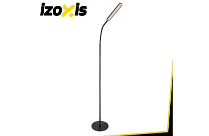 LED stojąca lampka ściemniana 180 cm – czarna z pilotem