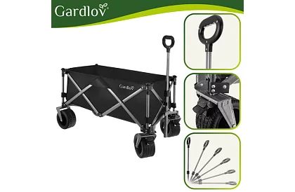 Wózek transportowy na plażę składany  87 × 46 × 70 cm – do 200 kg