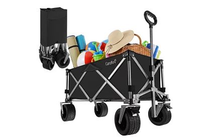 Wózek transportowy na plażę składany  87 × 46 × 70 cm – do 200 kg