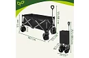 Wózek transportowy na plażę składany  87 × 46 × 70 cm – do 200 kg