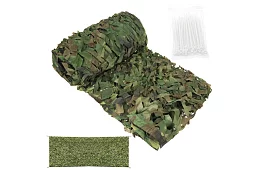 Siatka maskująca wojskowa 3x6 metrów + 100 pasków zaciskowych