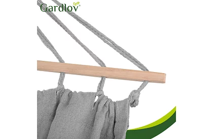 Zewnętrzna huśtawka ogrodowa 200 × 150 cm + stalowy stojak do 250 kg