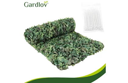 Siatka maskująca wojskowa 2x5 metrów + 100 pasków zaciskowych