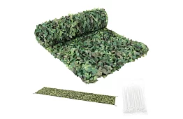 Siatka maskująca wojskowa 2x5 metrów + 100 pasków zaciskowych