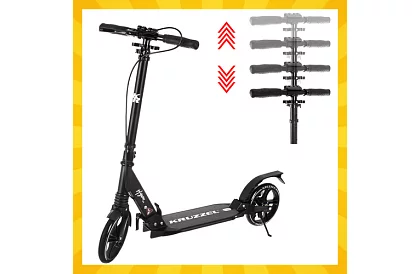 Skladana hulajnoga Black Hyperion z kołami 200 mm