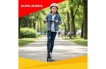 Skladana hulajnoga Black Hyperion z kołami 200 mm