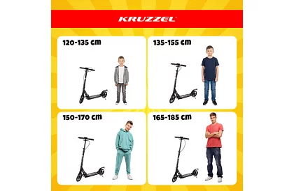 Skladana hulajnoga Black Hyperion z kołami 200 mm