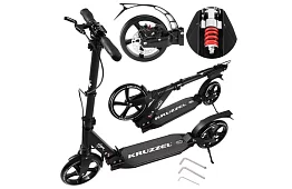 Skladana hulajnoga Black Hyperion z kołami 200 mm