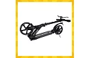 Skladana hulajnoga Black Hyperion z kołami 200 mm
