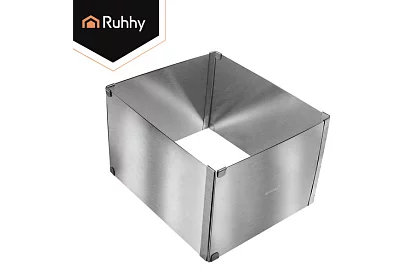 Ustawialna prostokątna forma do ciasta 20–38 × 24–45 cm, wysokość 15 cm