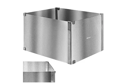 Ustawialna prostokątna forma do ciasta 20–38 × 24–45 cm, wysokość 15 cm
