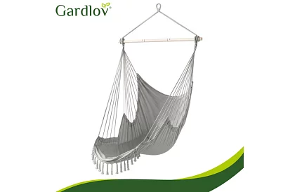 Zawieszone krzesło ogrodowe BOHO 2 w 1 - szare