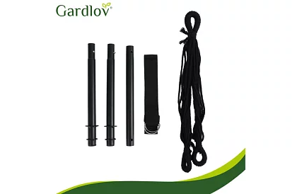 Zewnętrzny fotel wiszący BOHO 2 w 1 - czarny