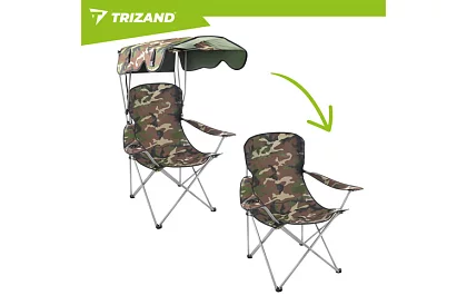 Skladane krzesło wędkarskie z daszkiem – ARMY PANAMA