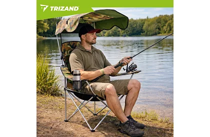 Skladane krzesło wędkarskie z daszkiem – ARMY PANAMA
