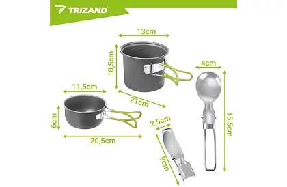 Zestaw naczyń turystycznych - 1,2 l