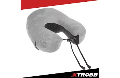 Podróżna poduszka na szyję, do samolotu, samochodu + akcesoria