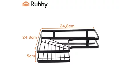 Rogowa półka łazienkowa - zestaw 2 sztuki