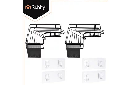 Rogowa półka łazienkowa - zestaw 2 sztuki