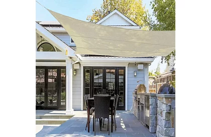 Osłona przeciwsłoneczna 4 × 3 m – Beżowa