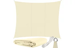 Osłona przeciwsłoneczna 4 × 3 m – Beżowa