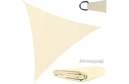 Zasłona przeciwsłoneczna trójkąt 4 × 4 × 4 m – Beżowa
