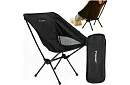 Składane krzesło kempingowe do 120 kg – czarne