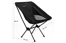 Składane krzesło kempingowe do 120 kg – czarne