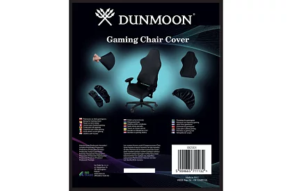 Uniwersalny pokrowiec na fotel gamingowy – czarny