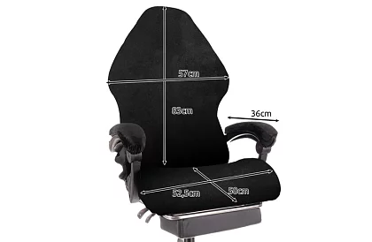 Uniwersalny pokrowiec na fotel gamingowy – czarny