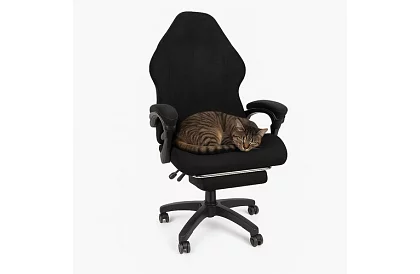 Uniwersalny pokrowiec na fotel gamingowy – czarny