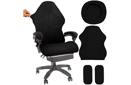 Uniwersalny pokrowiec na fotel gamingowy – czarny