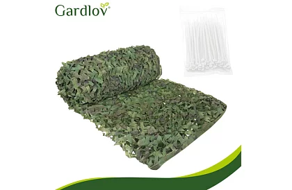 Siatka maskująca wojskowa 4 × 6 metrów + 100 pasków zaciskowych