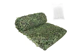 Siatka maskująca wojskowa 4 × 6 metrów + 100 pasków zaciskowych