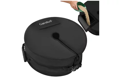 Zestaw obciążników na parasol 48 cm – napełnialne piaskiem do 40 kg