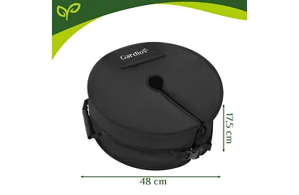 Zestaw obciążników na parasol 48 cm – napełnialne piaskiem do 40 kg