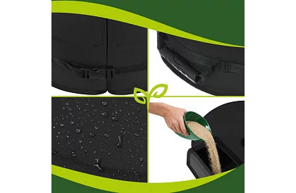 Zestaw obciążników na parasol 48 cm – napełnialne piaskiem do 40 kg