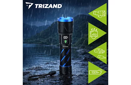 LED ładowalna latarka taktyczna 800 lm, 5000 mAh