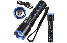 LED ładowalna latarka taktyczna 800 lm, 5000 mAh