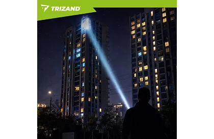 LED ładowalna latarka taktyczna 1500 lm, 5000 mAh