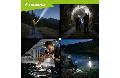 LED ładowalna latarka taktyczna 1500 lm, 5000 mAh