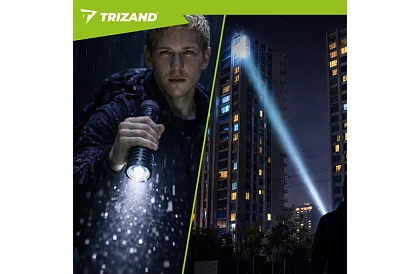 LED ładowalna latarka taktyczna 1500 lm, 5000 mAh