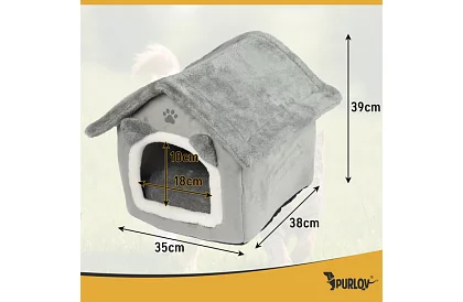 Koński legowisko – buda z daszkiem na zamek 39 × 38 × 35 cm