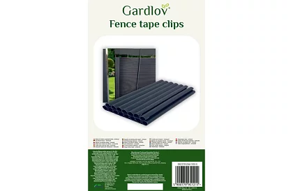Klipy na taśmy ogrodzeniowe – 20 szt. – antracyt