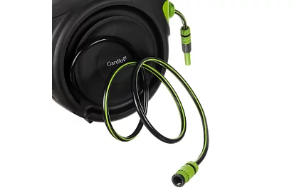 Zwijacz ścienny na węże – bęben z wężem 25 metrów