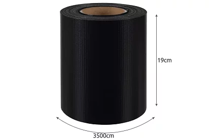 Taśma zaciemniająca na płot czarna – panelowa 450 g/m2 + klipsy