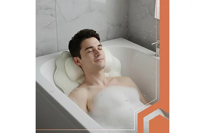 Poduszka relaksacyjna do wanny 43x40 cm