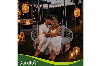 Huśtawka ogrodowa dwuosobowa z poduszką - Stork's Nest