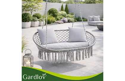 Huśtawka ogrodowa dwuosobowa z poduszką - Stork's Nest